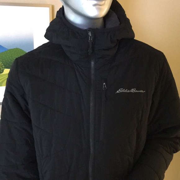 Eddie Bauer Women's IgniteLite Stretch Reversible Hooded Jacket Black - Picture 4 of 16